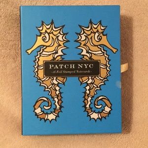 Patch NYC Ocean Sea Themed Foil Stamped Notecards